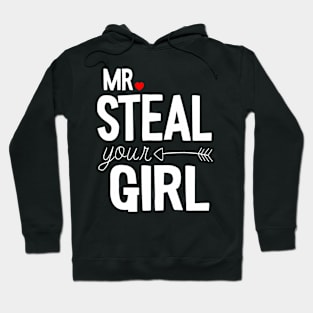 Mr Steal Your Girl Valentines Day Funny V-Day Boys Kids Hoodie